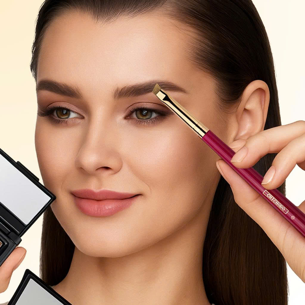 Cọ Tán Màu Chân Mày/Định Hình Khuôn Mày Đầu Xéo Lông Dày CHICHODO Angled Brow C118